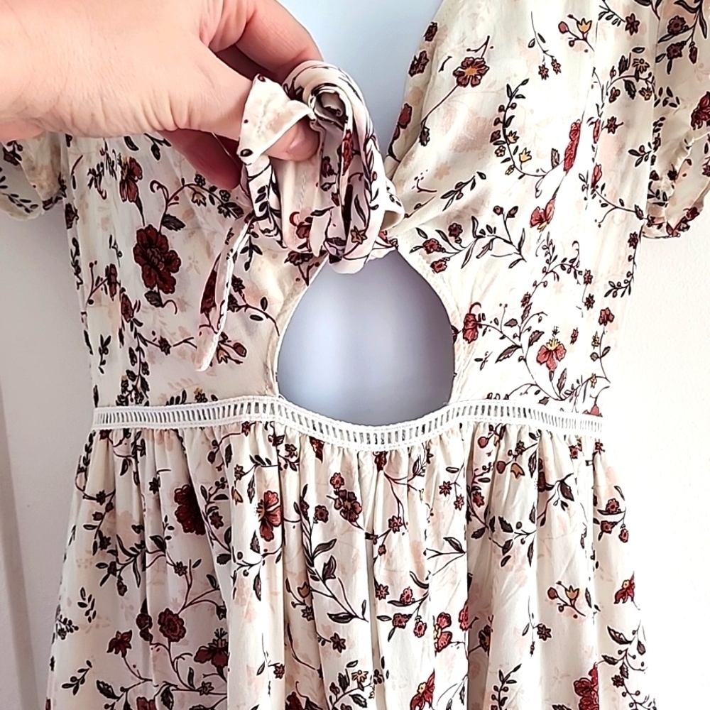 L'Atiste by Amy Cut Out boho mini dress size Large - Picture 5 of 7